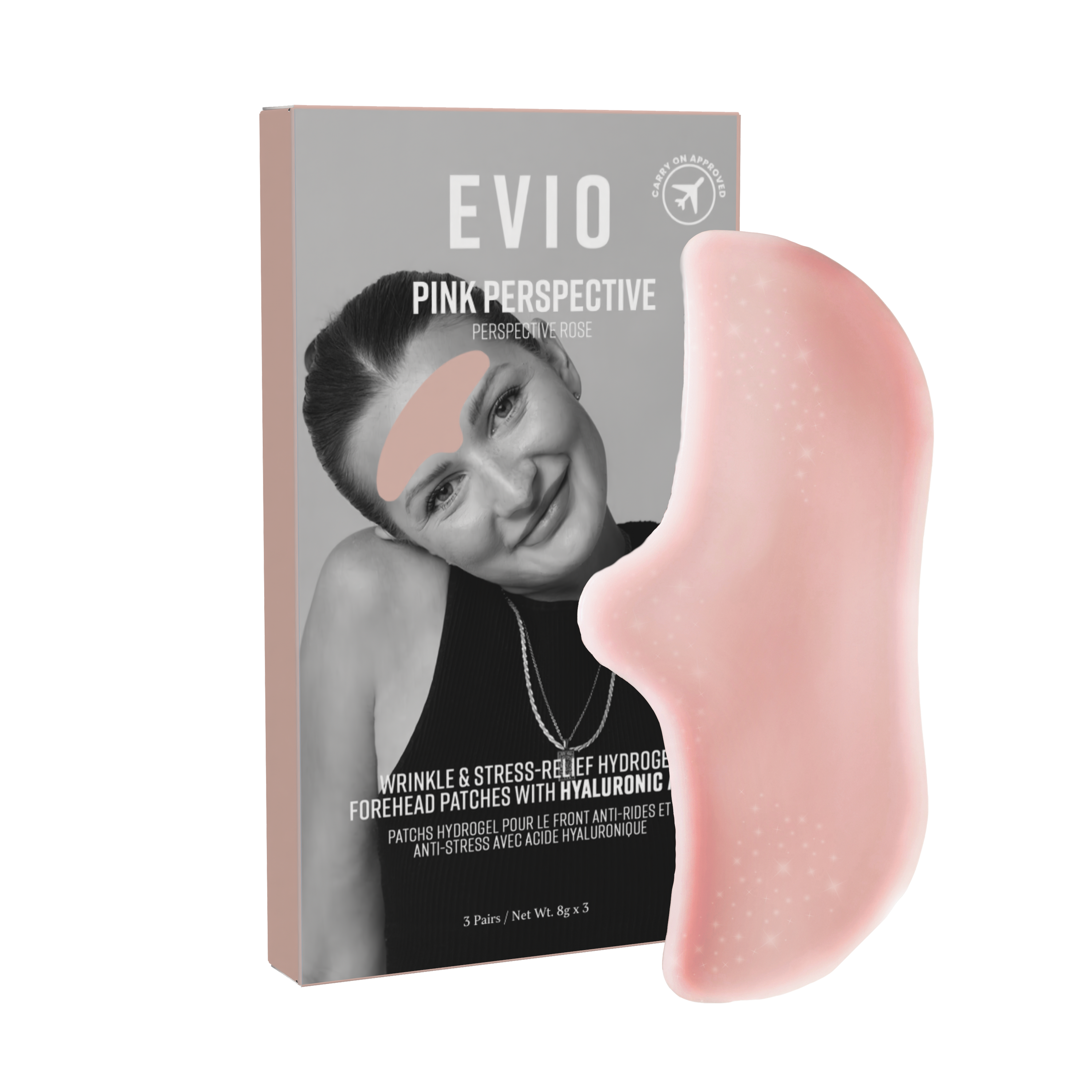 Pink Perspective Wrinkle & Stress-Relief Hydrogel Forehead Patch