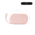 Pink Perspective Jelly Bag small - water-resistant, spill-proof, zipper bag, with dimensions