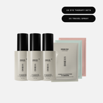 Evio Stress Test Daily Skin Repair Travel bundle with 3x Hydrogel Eye Therapy sets and 3x travel size Stress Test Daily Repair Sprays