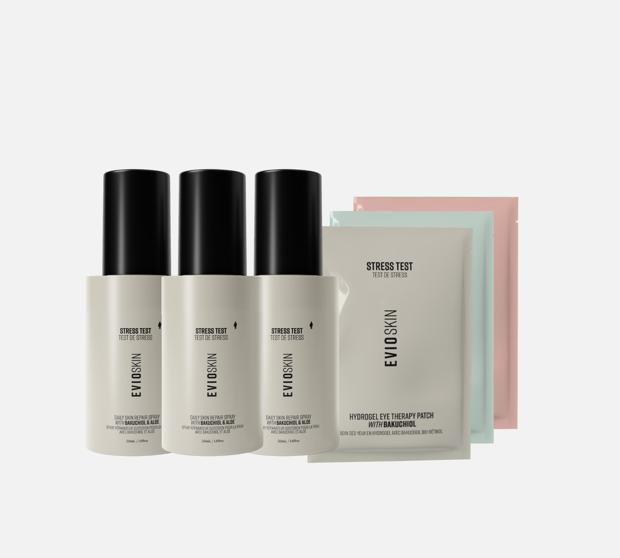 Evio Stress Test Daily Skin Repair Travel bundle