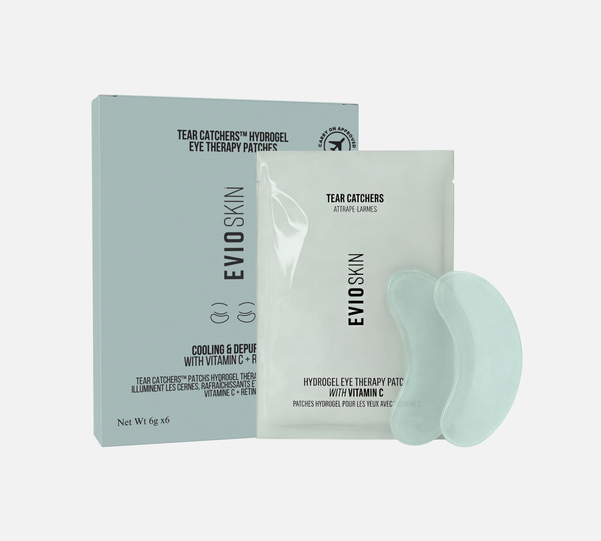 Evio Tear Catchers Hydrogel Eye Therapy with vitamin C and retinol